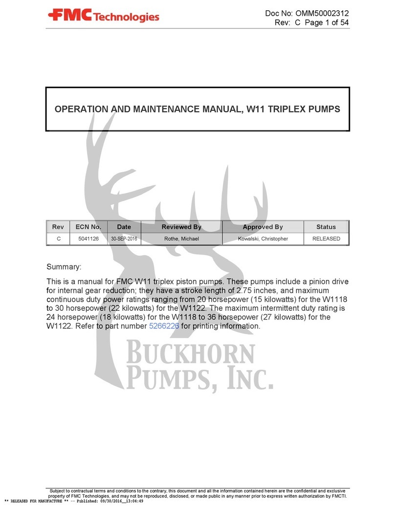 FMC Technologies W11 User manual