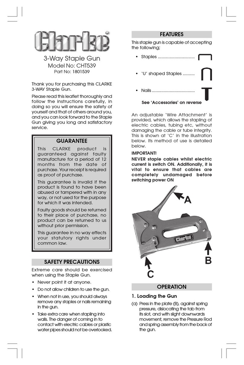 Clarke CHT539 User manual