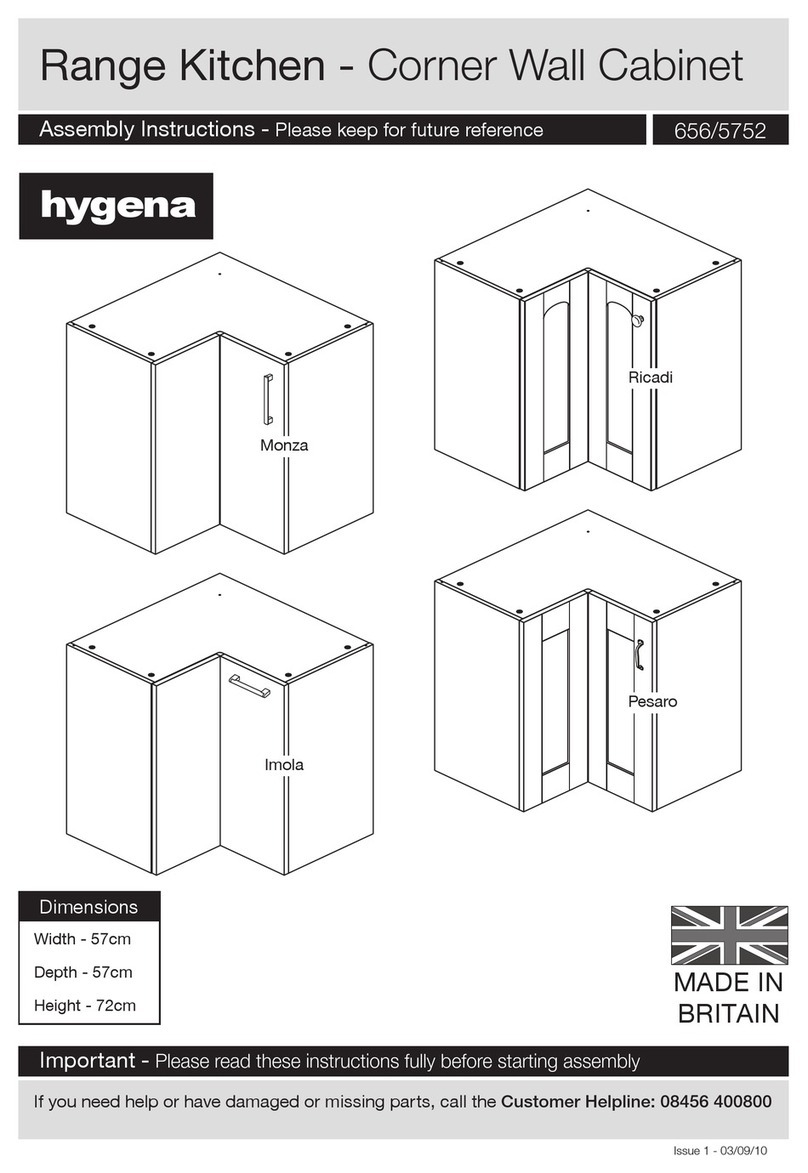 hygena Monza User manual hygena Monza User manual
