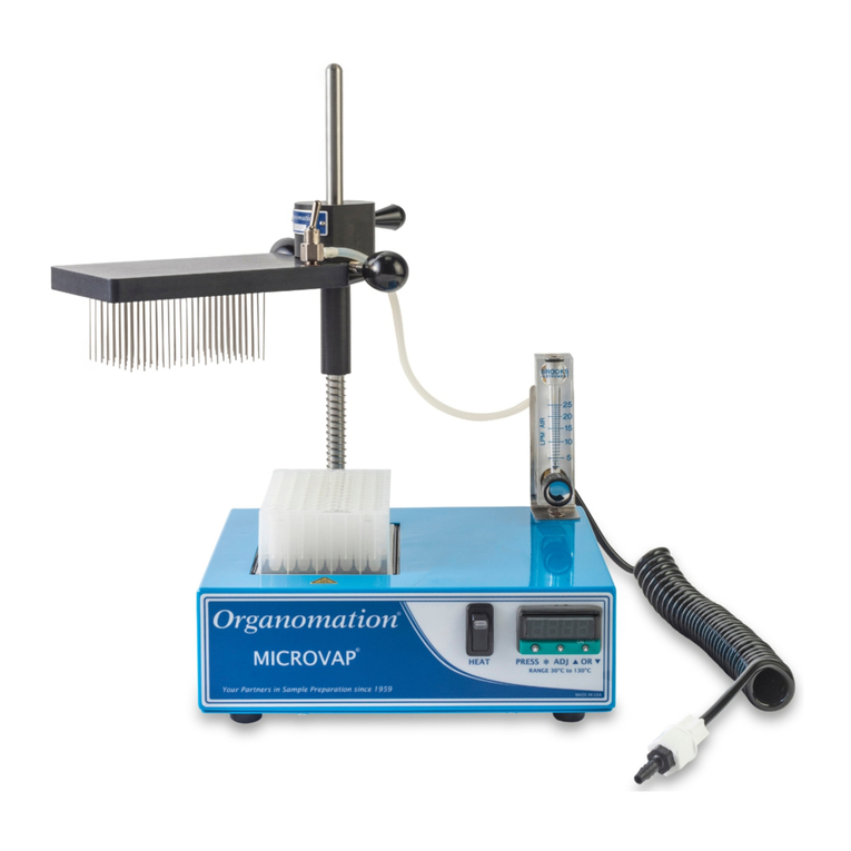 Organomation MICROVAP 11801 instruction manual