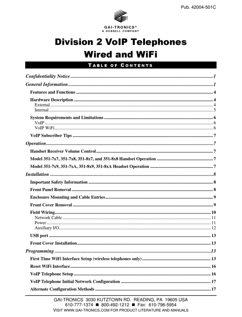 Hubbell GAI-TRONICS Division 2 351-7 7 Series User manual