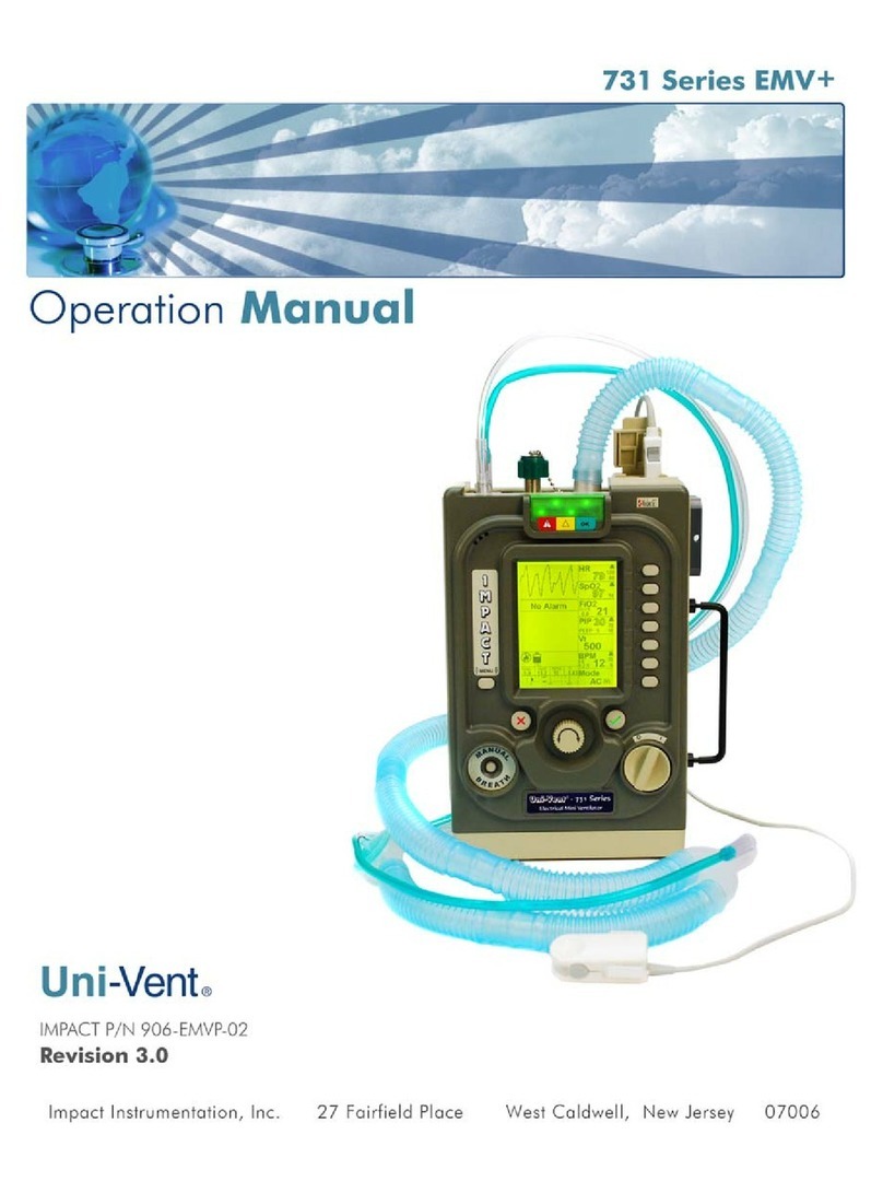 Impact Implements Uni-Vent 731 EMV+ Series Operation manual
