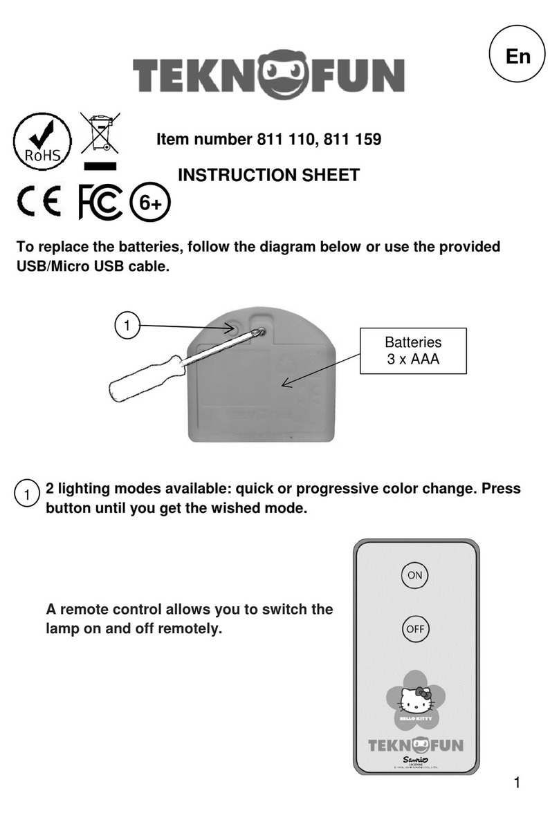 Teknofun 811 110 instruction sheet