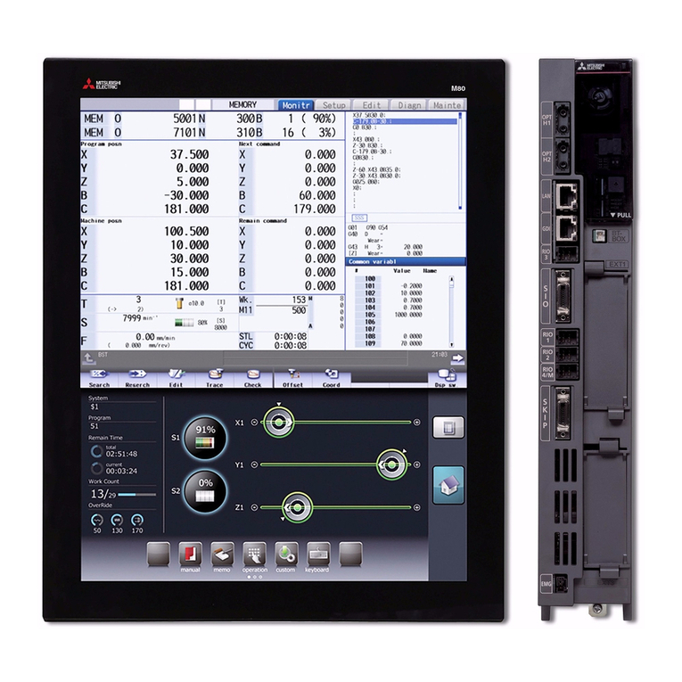 Mitsubishi Electric M800W Series Setup guide