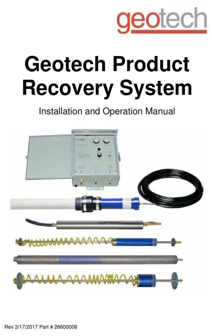 Geotech PRS Installation and operation manual