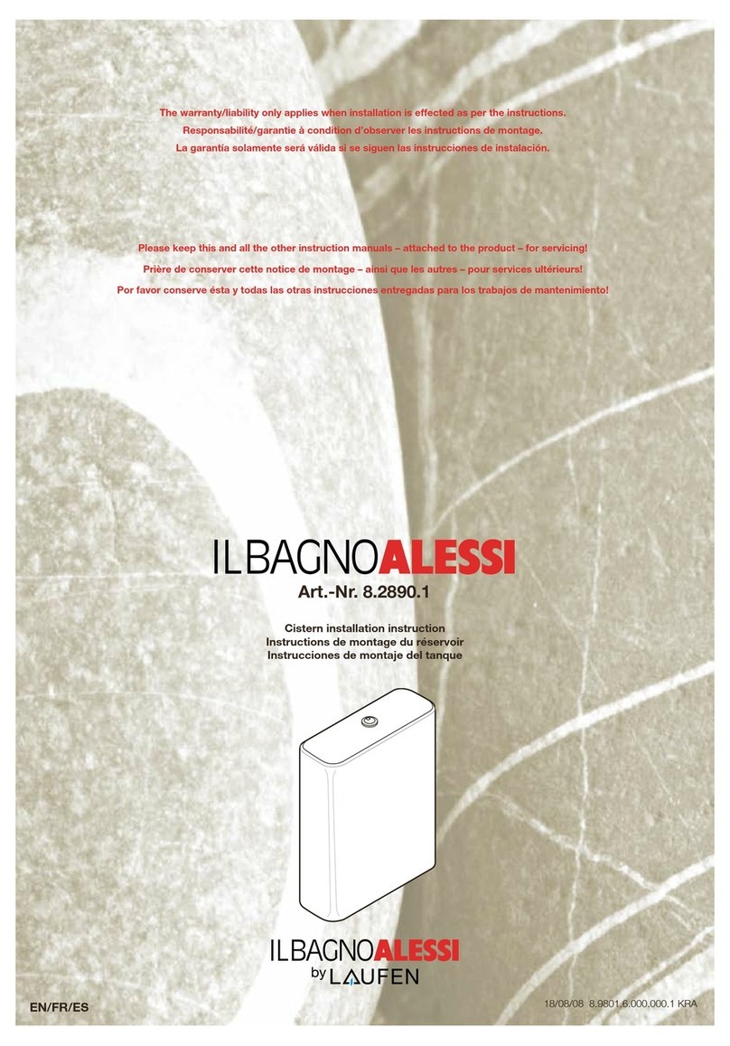 Laufen IL BAGNO ALESSI Installation instruction