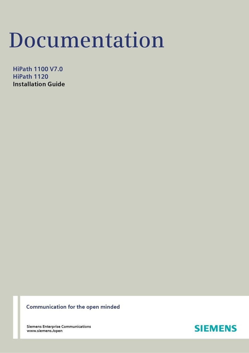 Siemens HiPath 1100 V7.0 User manual