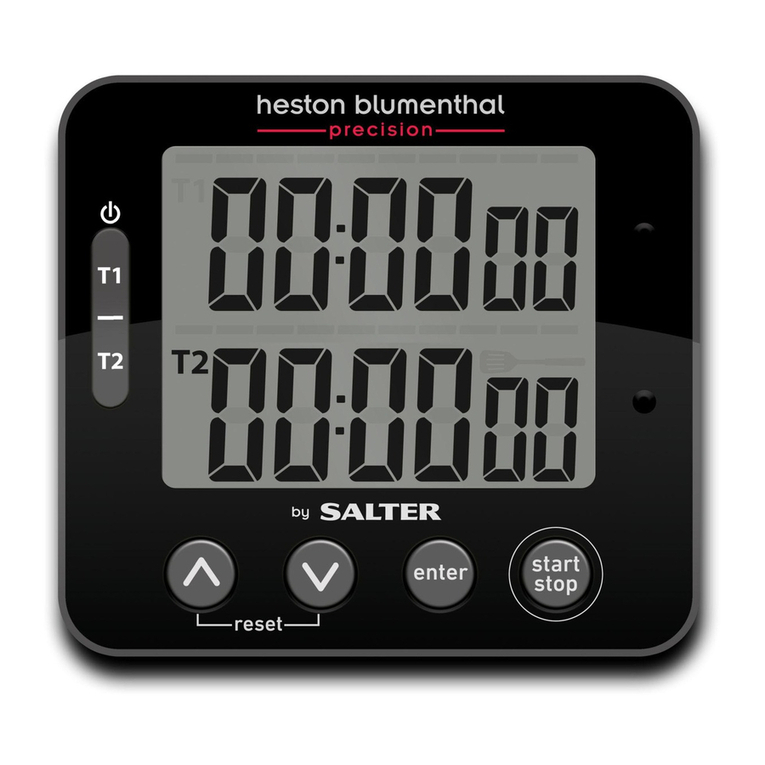Salter Heston Blumenthal 340A HBBKXR Instructions and guarantee