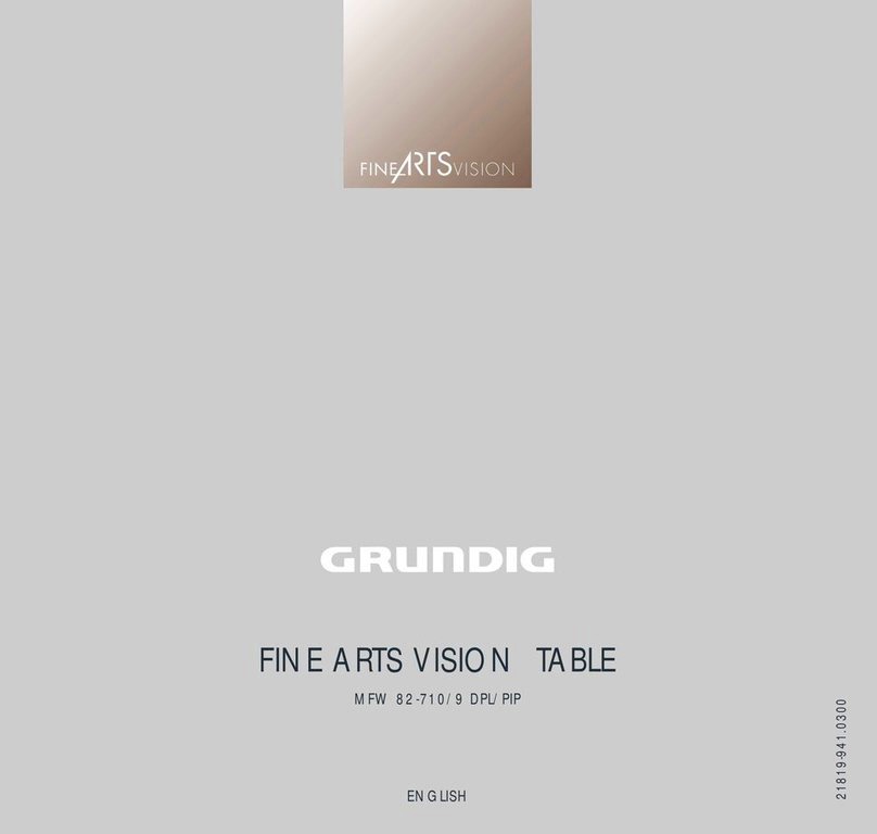 Grundig FINE ARTS VISION MFW 82-710/9 DPL/PIP User manual