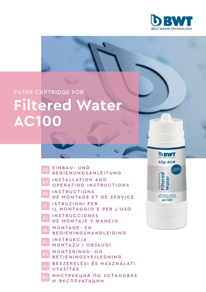 BWT Filtered Water AC100 User manual BWT Filtered Water AC100 User manual