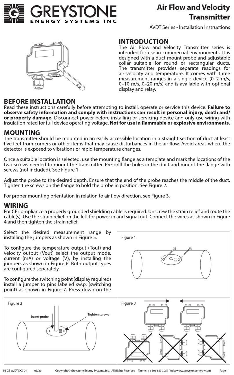 Greystone Energy Systems AVDT Series installation instructions