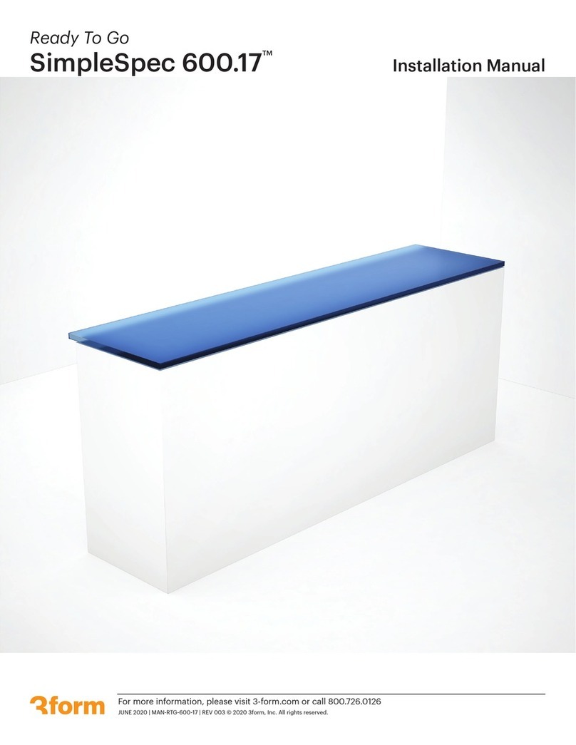 3-form SimpleSpec 600.17 User manual 3-form SimpleSpec 600.17 User manual