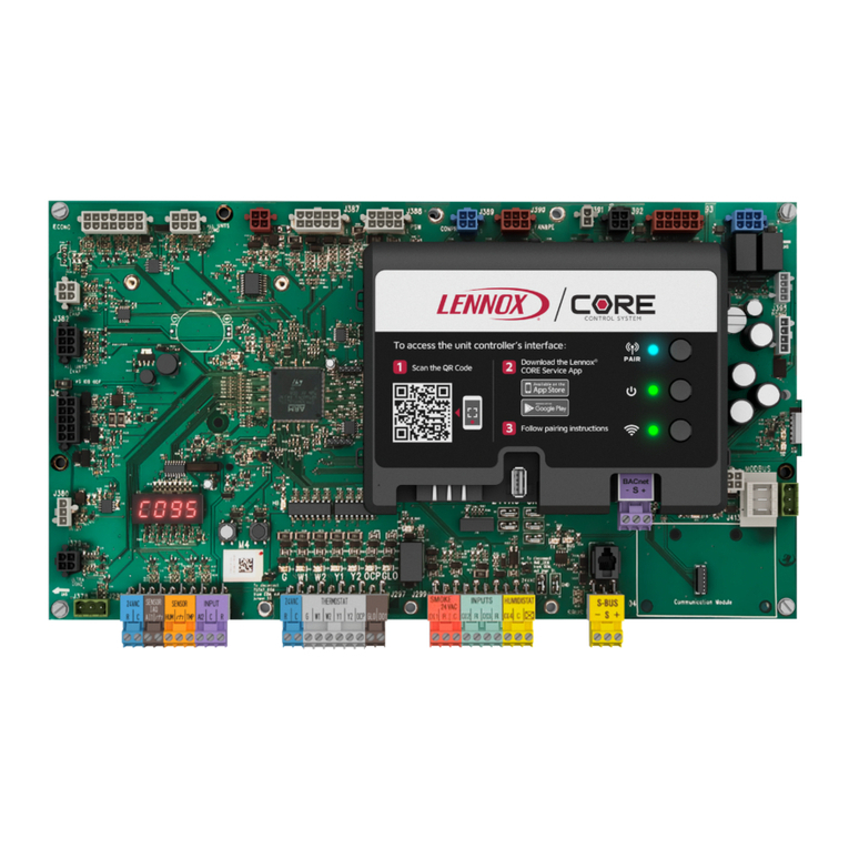 Lennox Core Unit Controller User manual