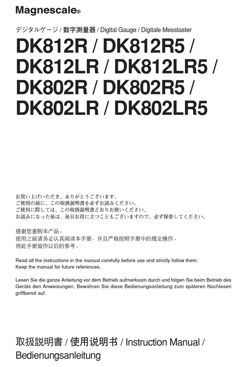 Magnescale DK802 Series instruction manual