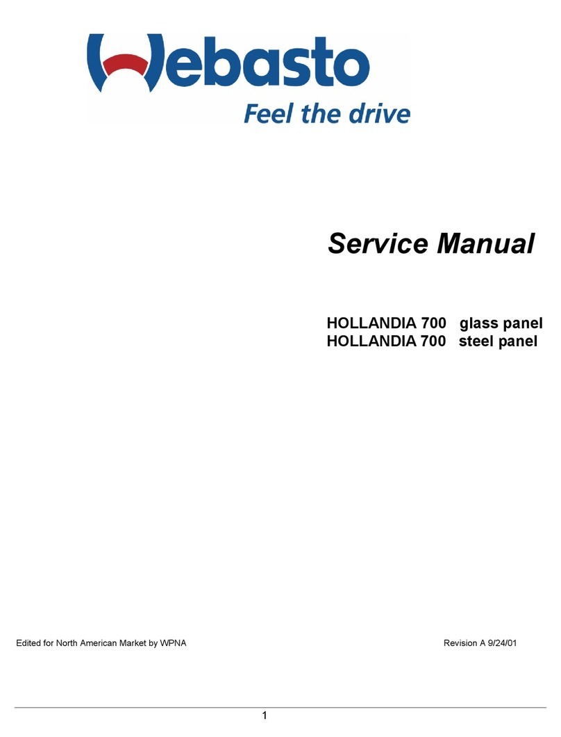 Webasto HOLLANDIA 700 - 40 Series User manual Webasto HOLLANDIA 700 - 40 Series User manual