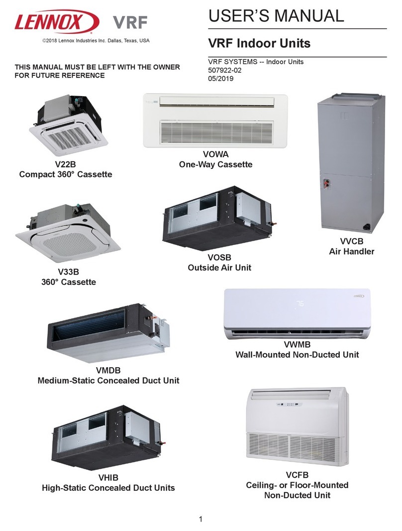 Lennox VRF V22B Series User manual