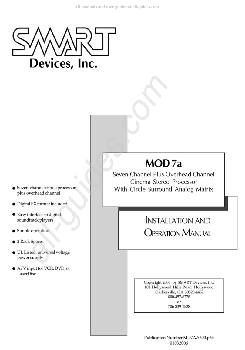 SMART Devices MOD 7a Installation and operation manual