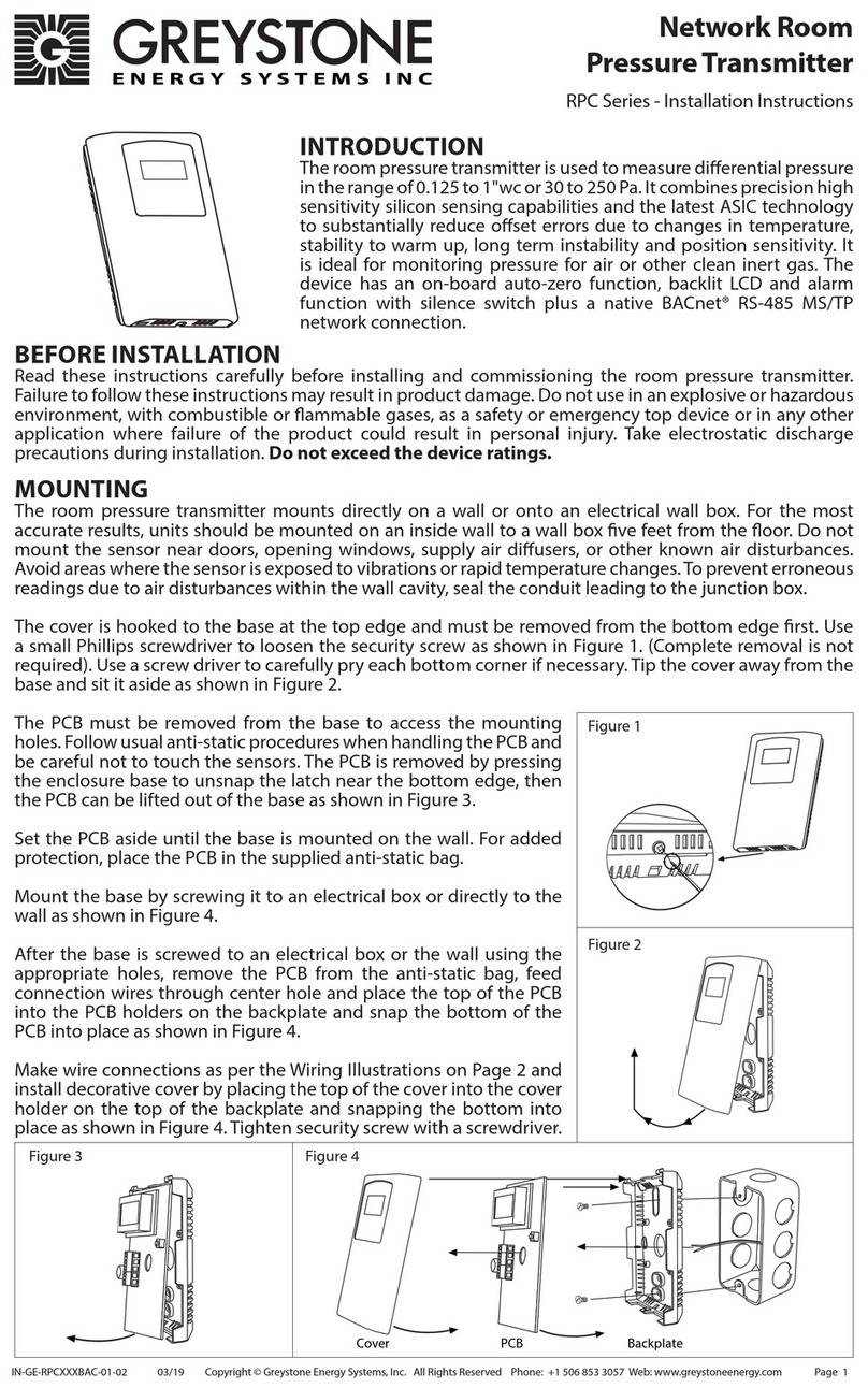Greystone Energy Systems RPC Series installation instructions