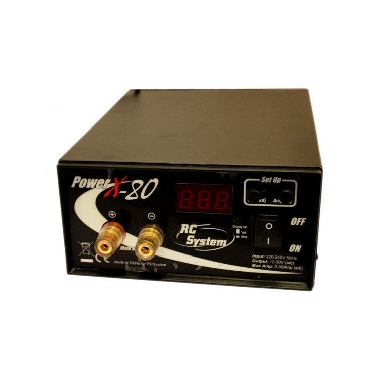 RC System Power X-80 user manual