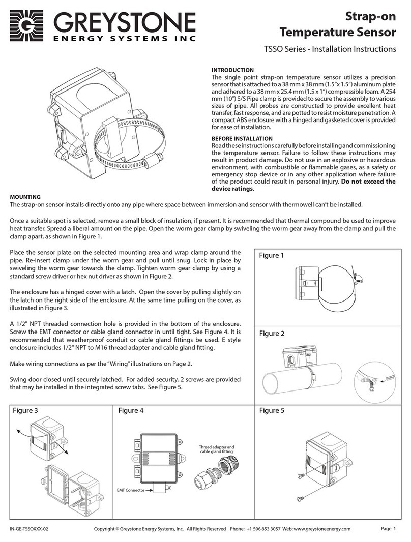 Greystone Energy Systems TSSO Series installation instructions