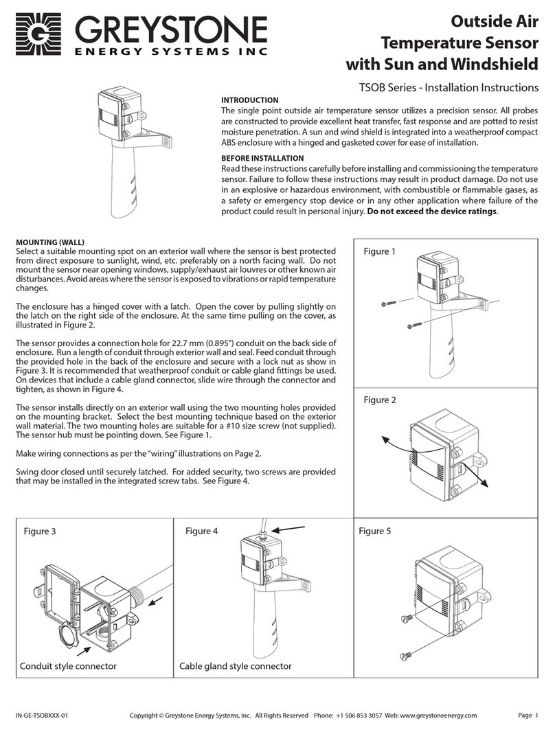 Greystone Energy Systems TSOB Series installation instructions