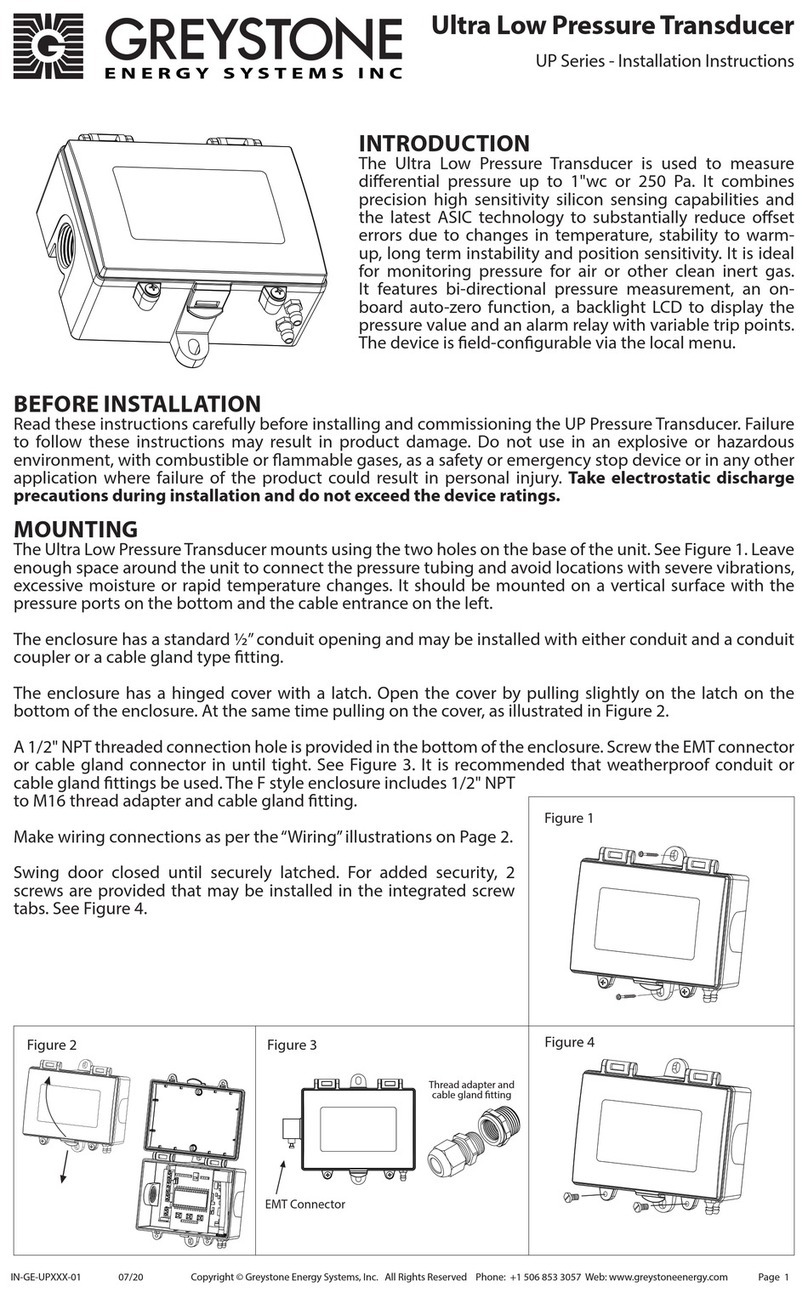 Greystone Energy Systems UP Series User manual
