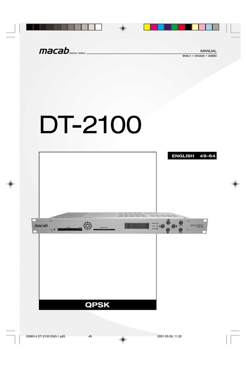 Macab DT-2100 User manual