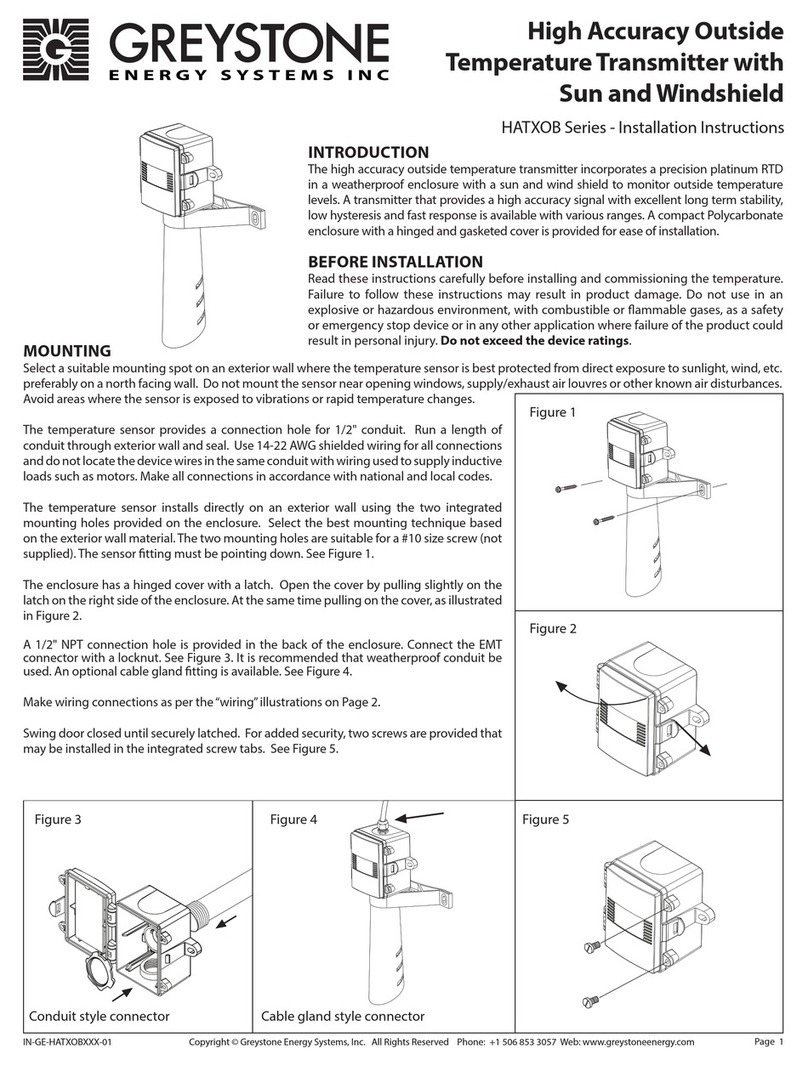 Greystone Energy Systems HATXOB Series installation instructions