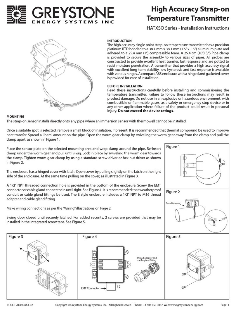 Greystone Energy Systems HATXSO Series installation instructions