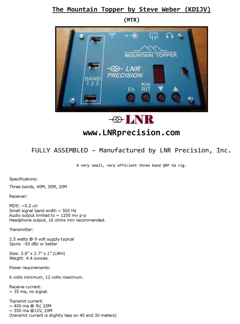 LNR Mountain Topper manual LNR Mountain Topper manual