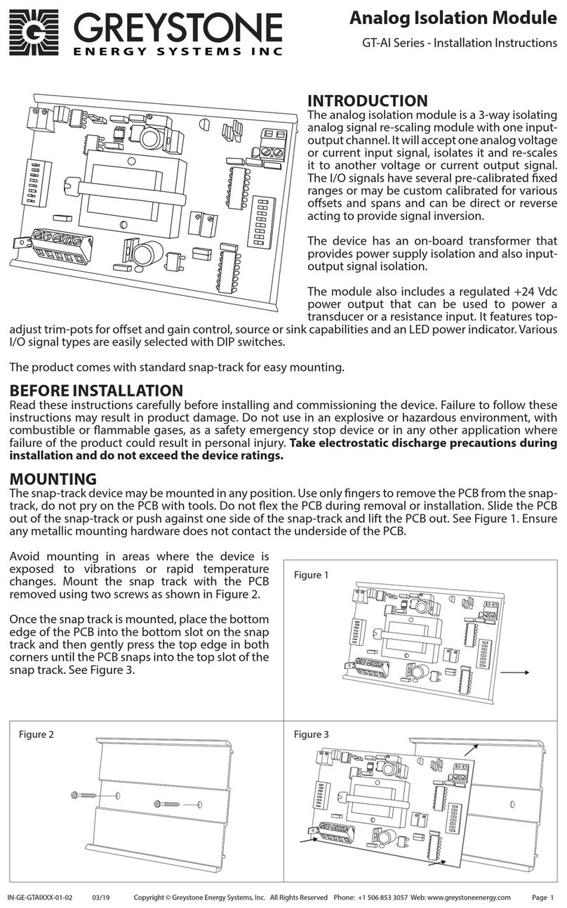 Greystone Energy Systems GT-AI Series installation instructions