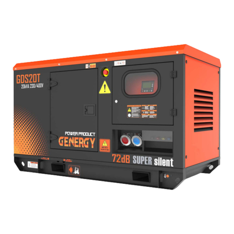 GENERGY 1500RPM Series User manual