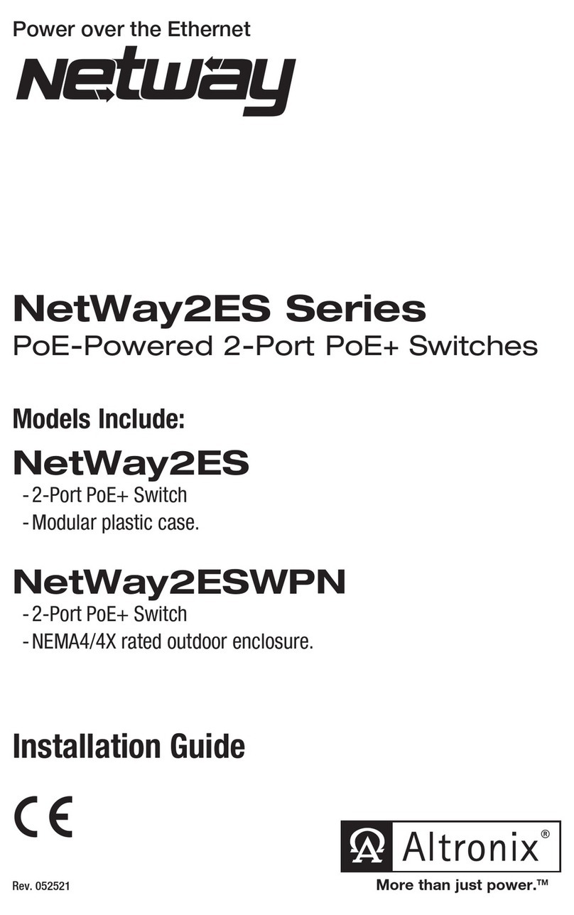 Altronix NetWay2ES Series installation guide