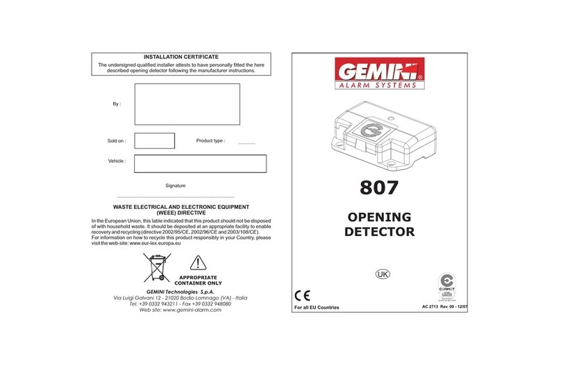 Gemini 807 manual