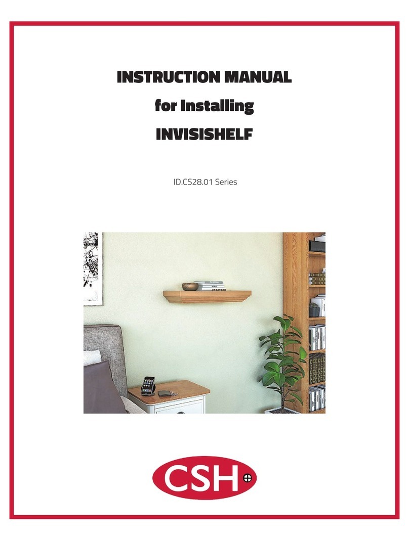 CSH INVISISHELF ID.CS28.01 Series instruction manual CSH INVISISHELF ID.CS28.01 Series instruction manual