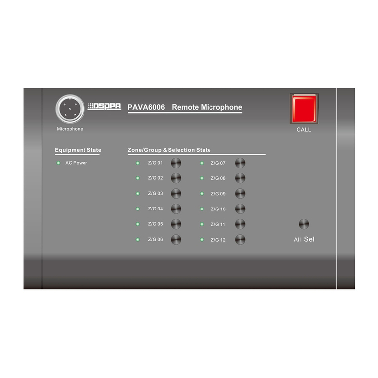 DSPPA PAVA6500 Operation manual