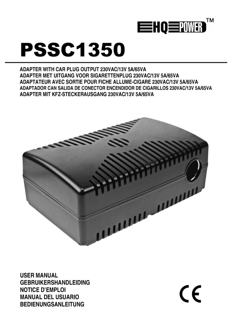HQ Power PSSC1350 User manual
