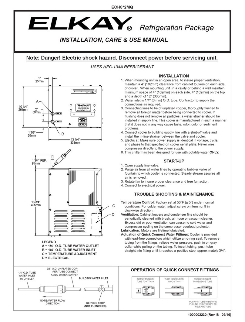 Elkay ECH8 2MQ Series Installation manual