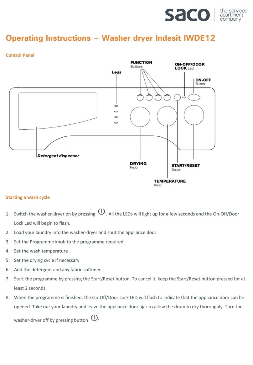 Indesit IWDE12 User manual