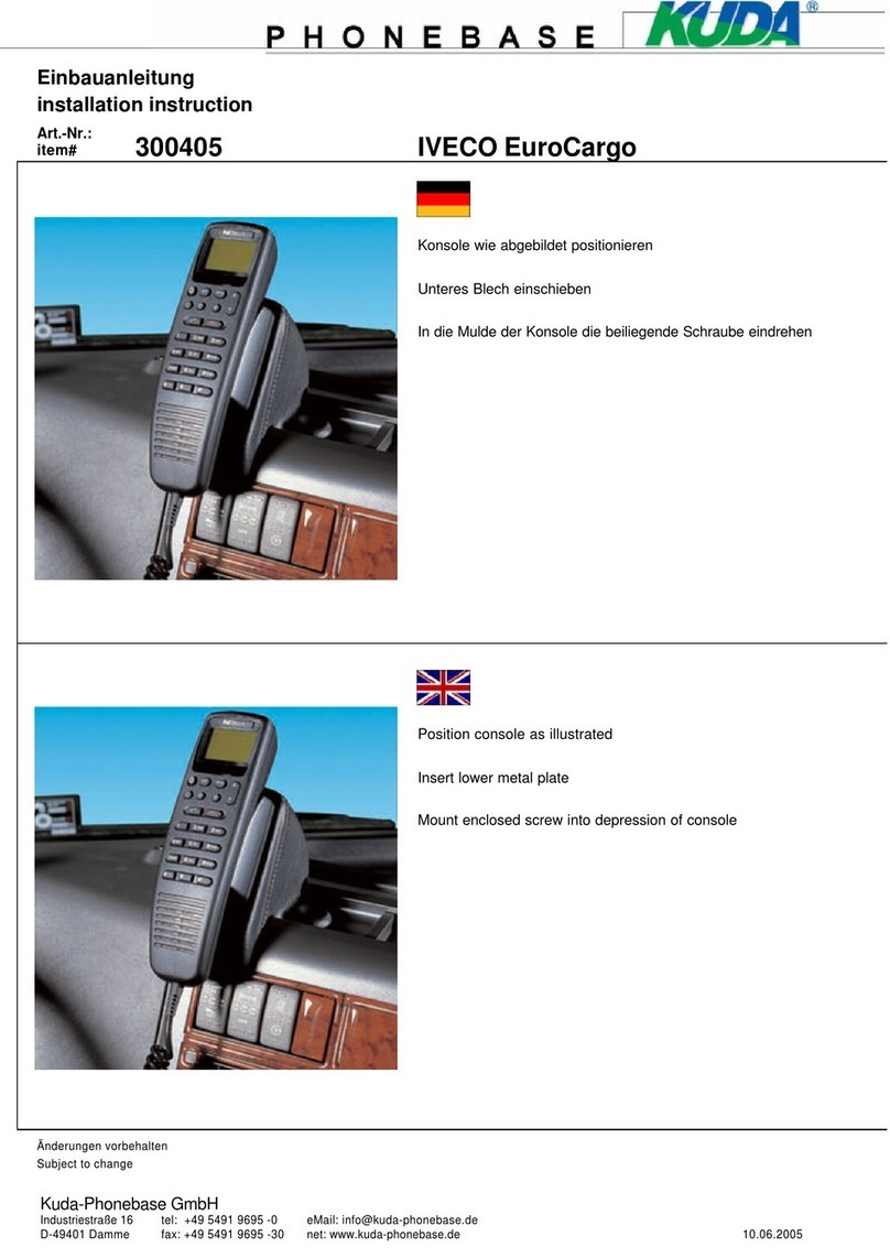 Kuda-Phonebase 300405 Installation instruction