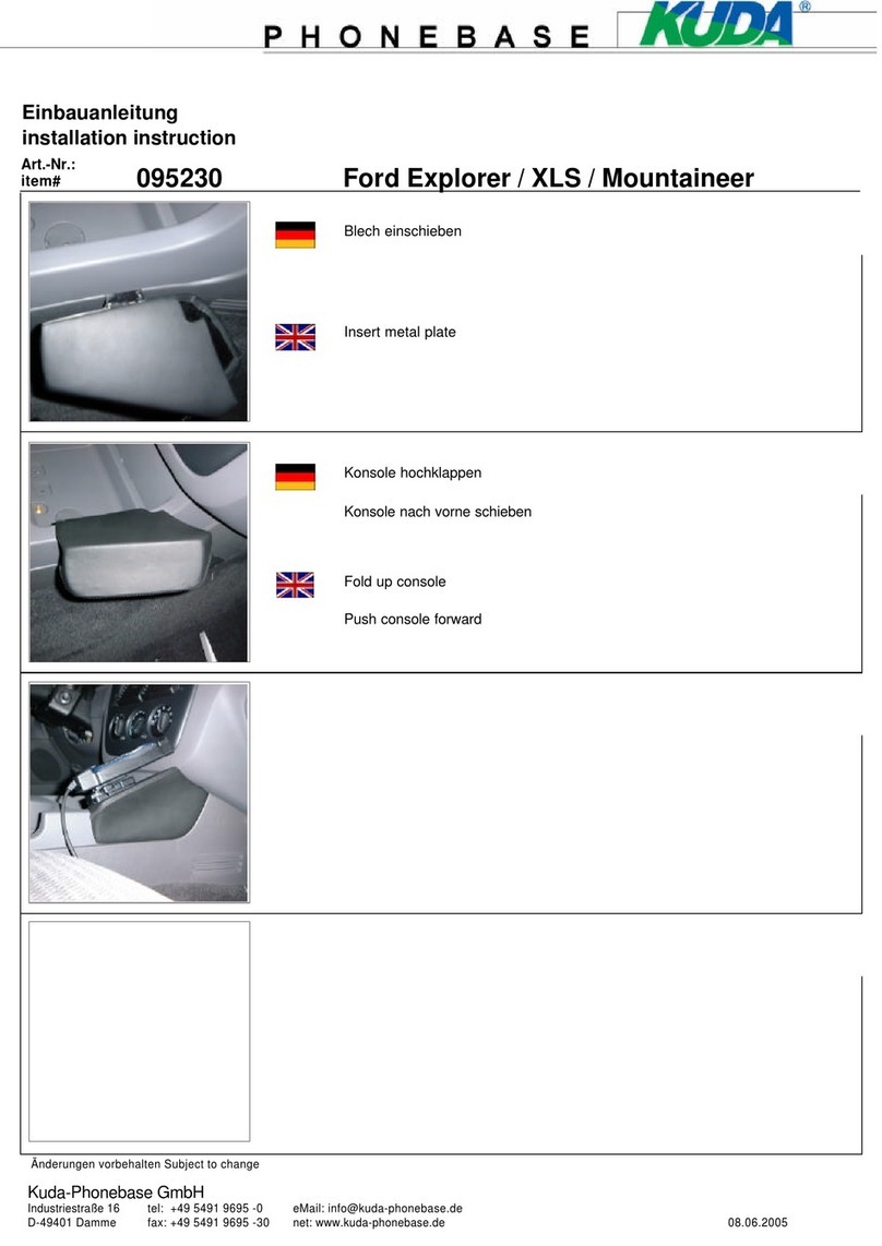 Kuda-Phonebase 095230 Installation instruction