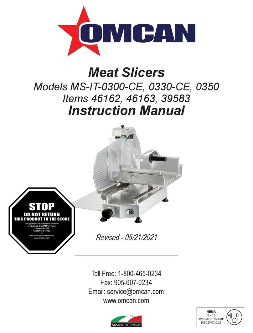 Omcan MS-IT-0300-CE User manual