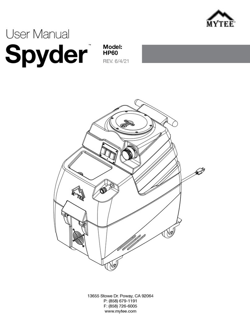 Mytee Spyder HP60 user manual