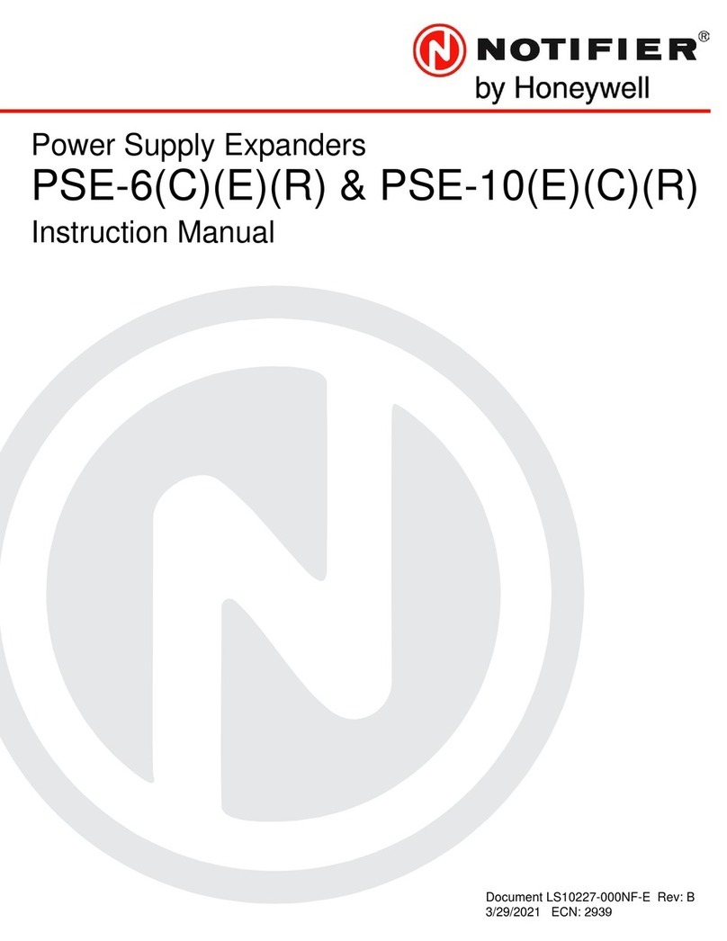 Honeywell NOTIFIER PSE-6 User manual