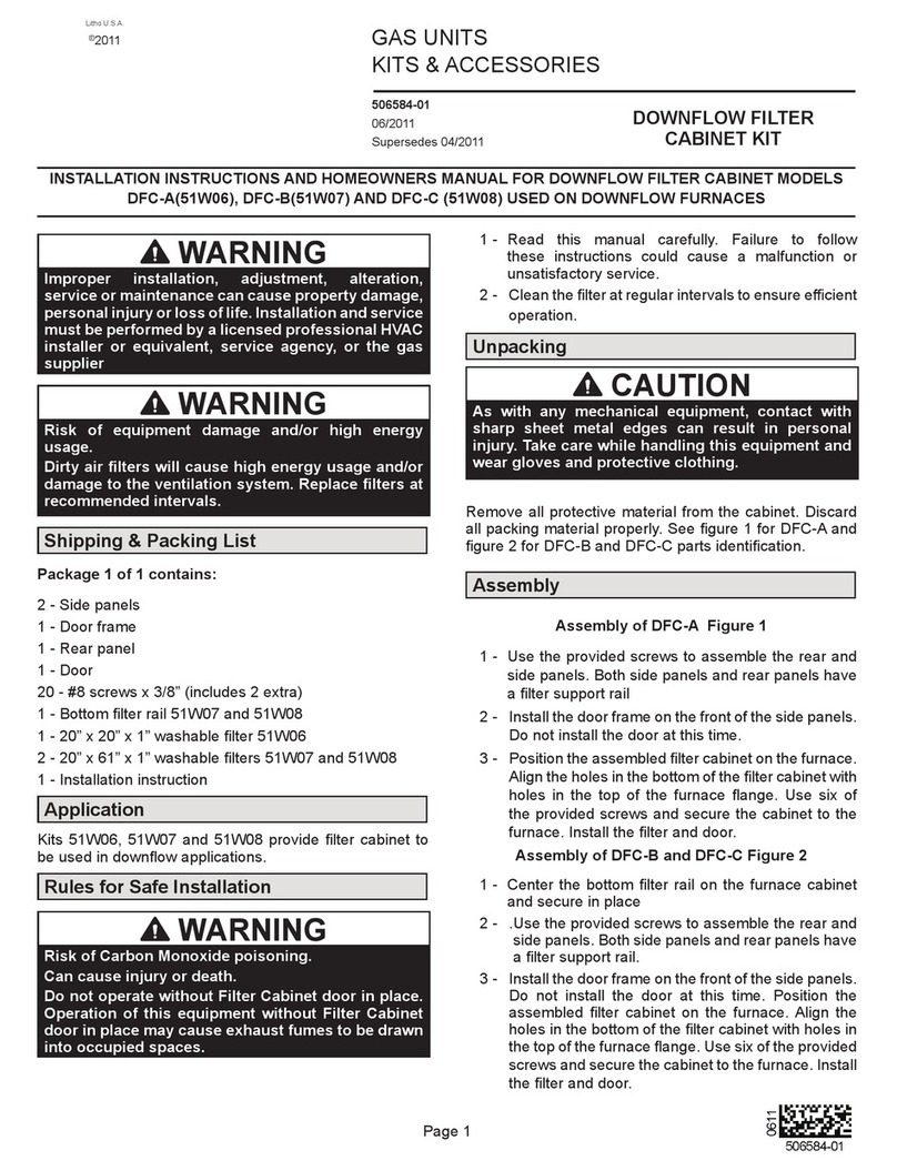 Lennox DFC-A User manual