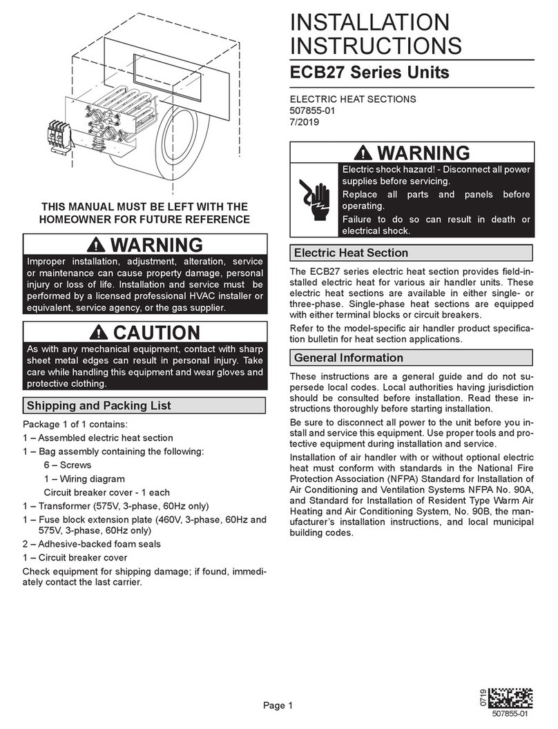 Lennox ECB27 Series User manual