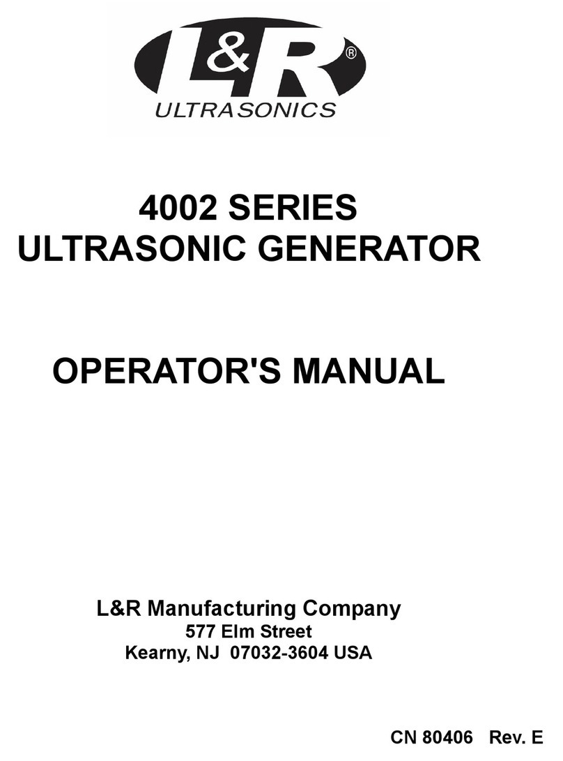 L&R 4002 Series Operator's manual