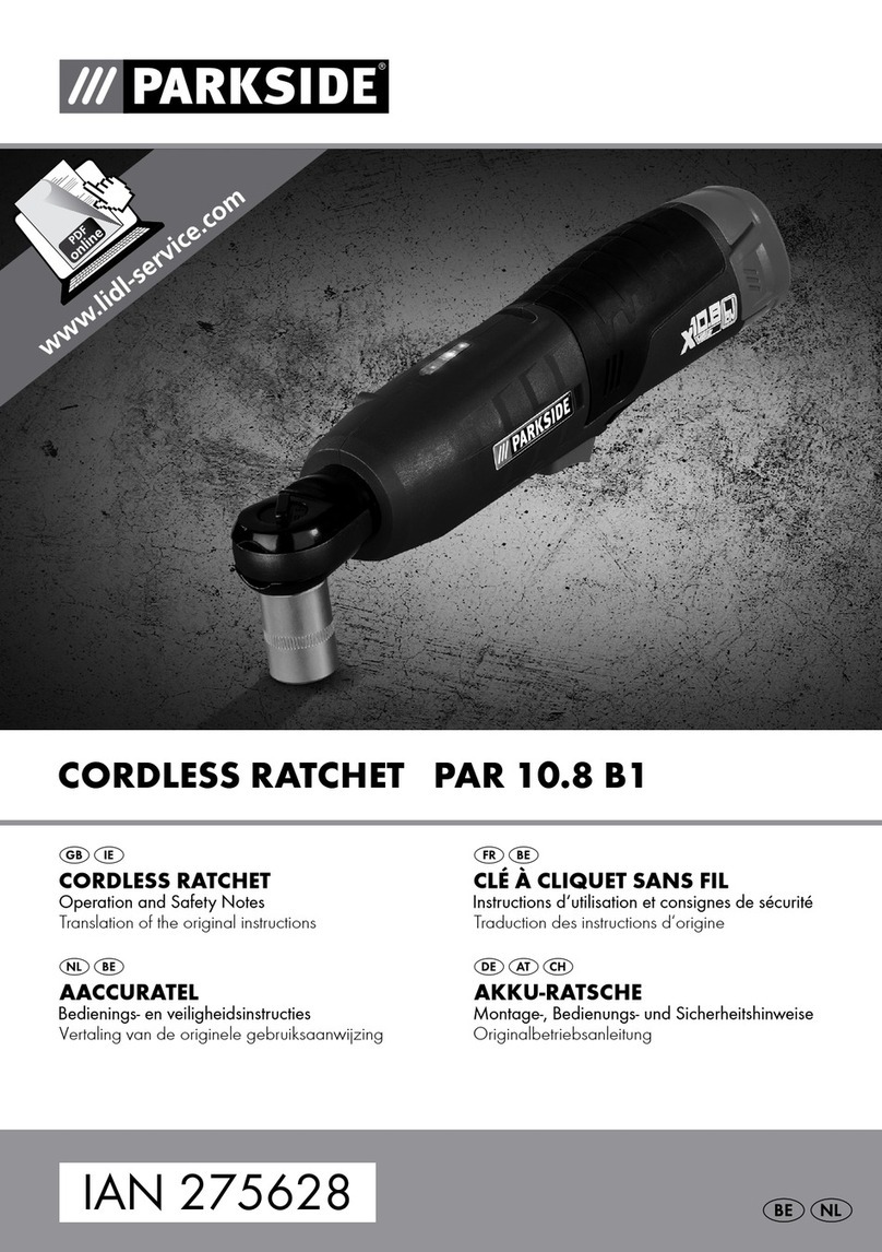 Parkside PAR 10.8 B1 Operation and safety notes