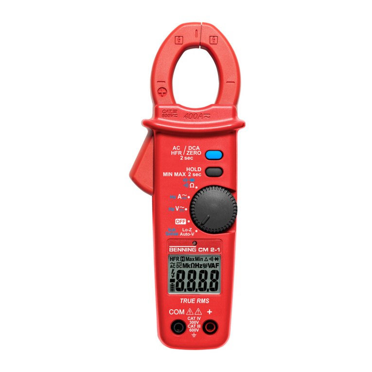 Benning CM 2-1 operating manual