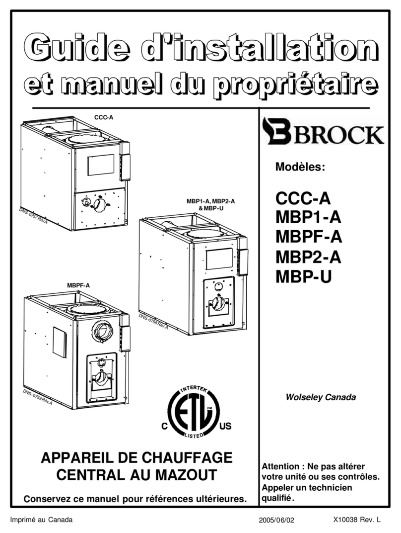 Brock CCC-A Installation instructions and homeowner's manual Brock CCC-A Installation instructions and homeowner's manual